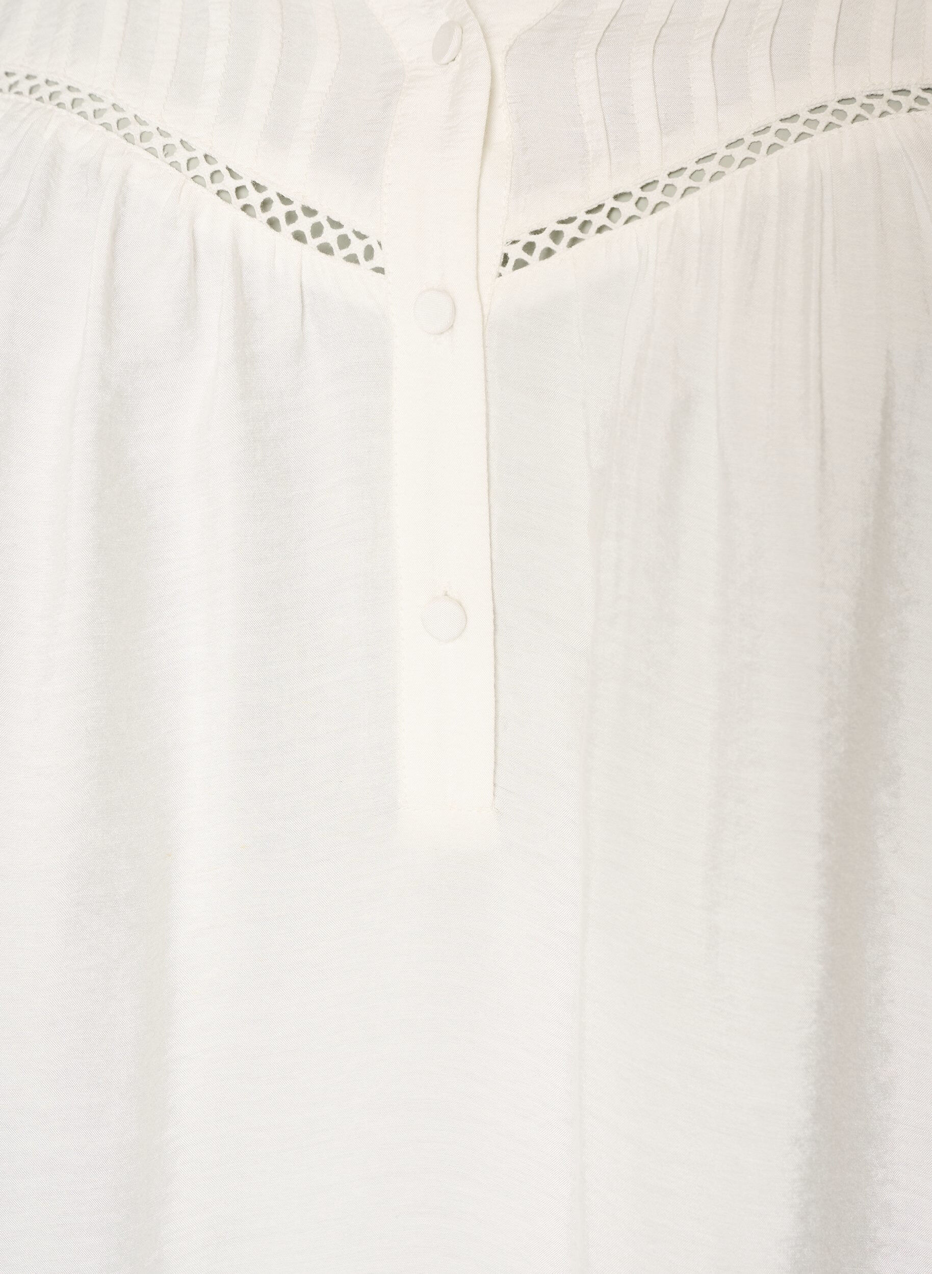 ZizziViskosebluse med legg og ballongeffekt, Vanilje, Packshot image number 2