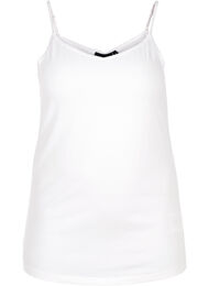 Basistopp i bomull, Hvit