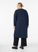 Lang, &aring;pen cardigan med lommer, Bl&aring;, Model image number 1