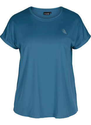 Ensfarget T-skjorte til trening, Midnight, Packshot image number 0