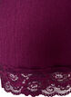 Jerseybluse med asymmetrisk blondedetalj, Lilla, Packshot image number 3