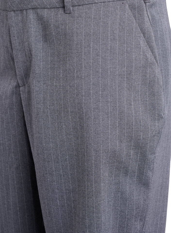 Pinstripe Bermuda-shorts med Loose fit, Gr&aring;, Packshot image number 2