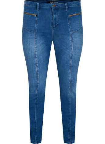 Dual core Amy jeans med høyt liv