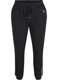 Joggebukser med knyting og lommer, Black