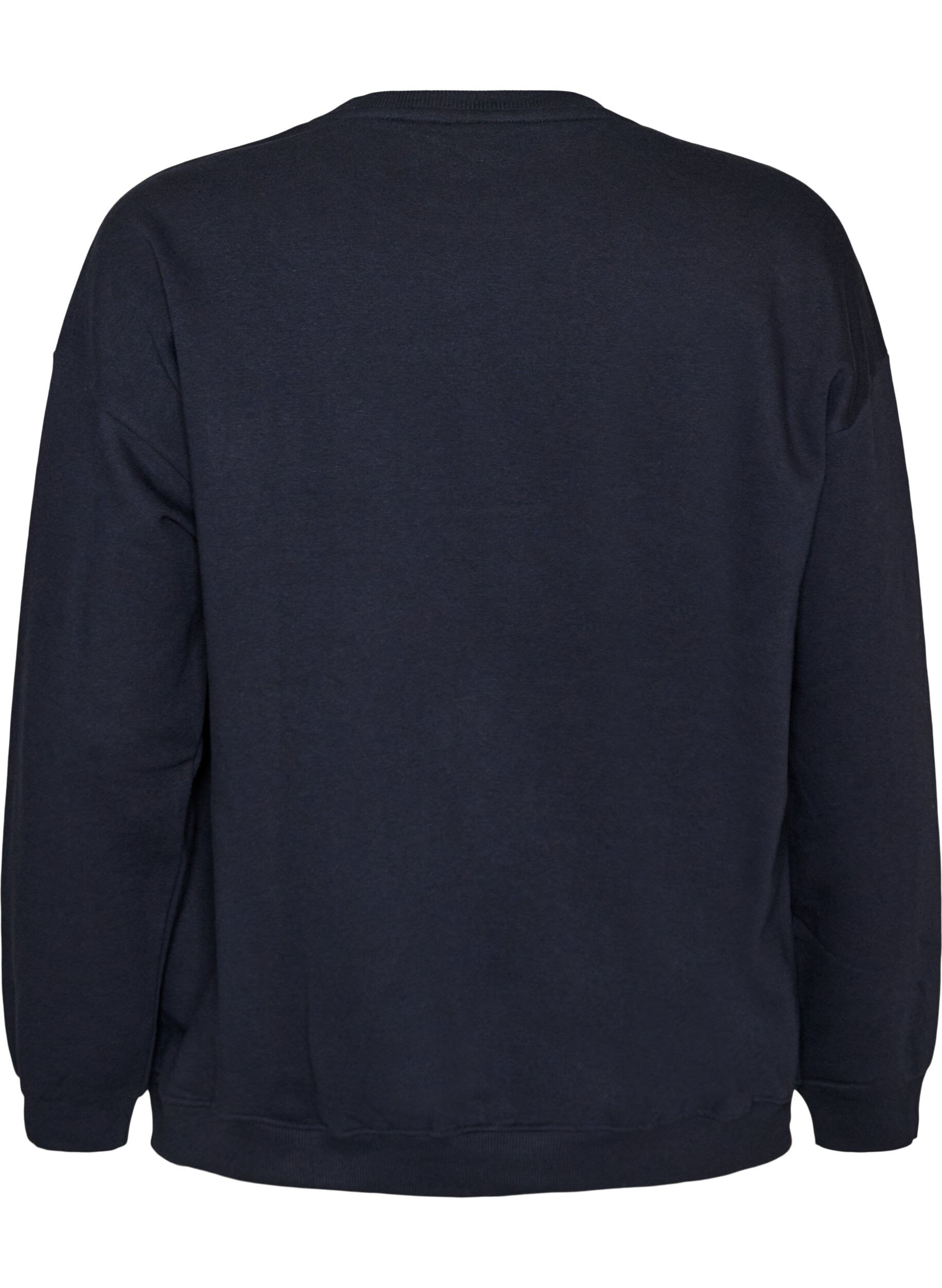 ZizziGenser med teksttrykk, Bl&aring;, Packshot image number 1