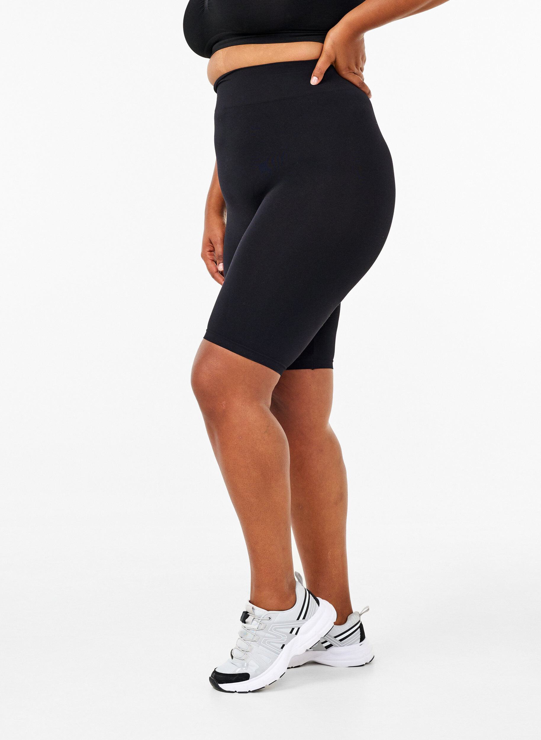 S&oslash;ml&oslash;s sykkelshorts, Svart, Model