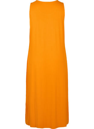 Ermeløs kjole i ribbestrikket viskose, Exuberance, Packshot image number 1
