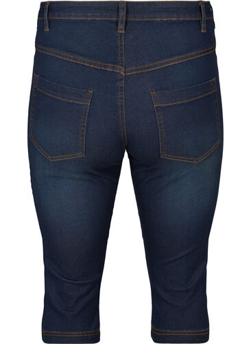 Slim fit Emily caprijeans, Blue denim, Packshot image number 1