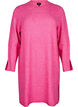 Strikket kjole med splitter, Raspberry Rose Mel., Packshot image number 0
