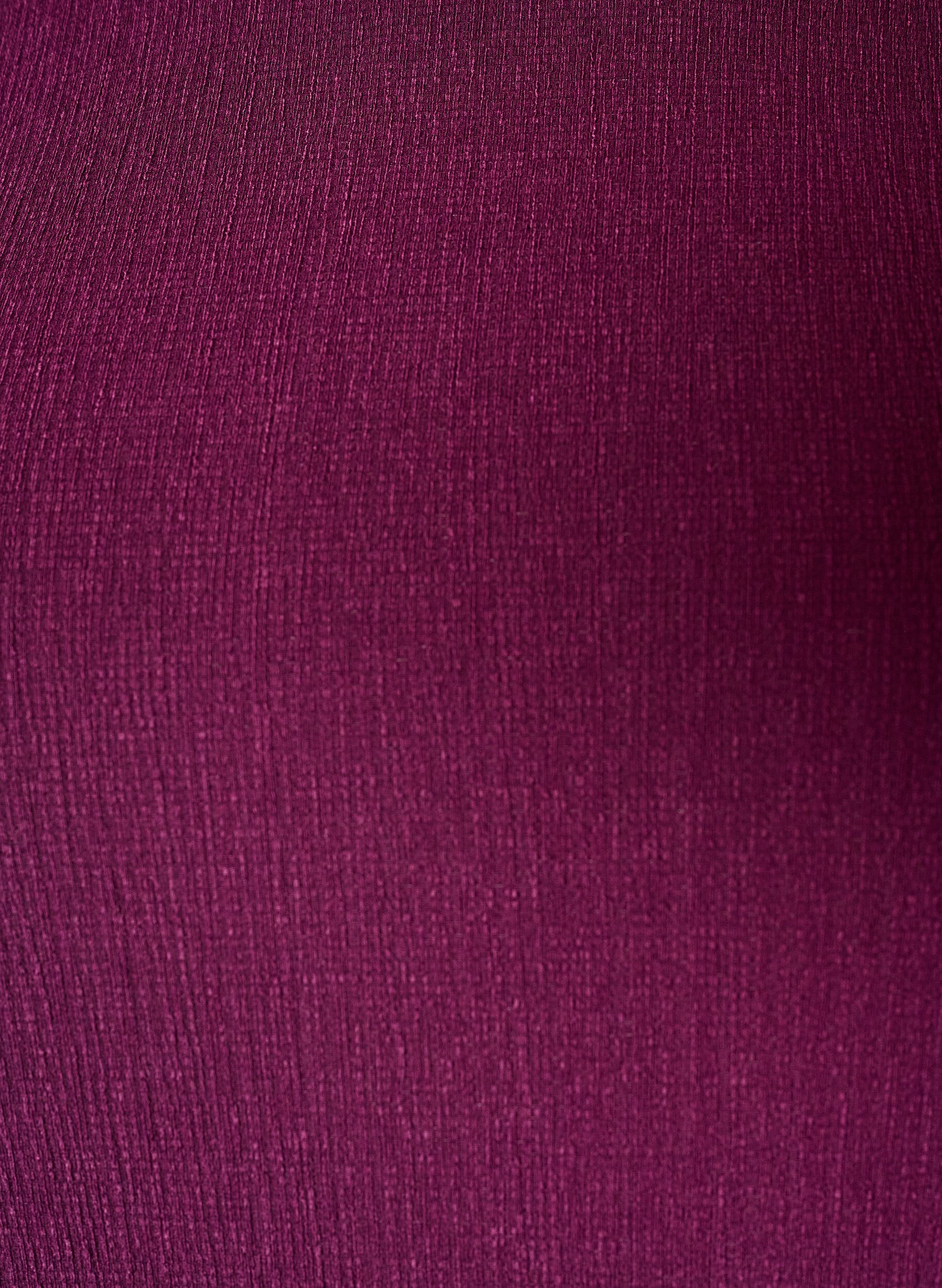 ZizziJerseybluse med asymmetrisk blondedetalj, Lilla, Packshot image number 2