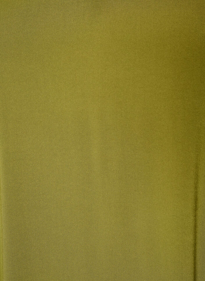 Viskosebluse med V-hals og lange ermer, Gr&oslash;nn, Packshot image number 2