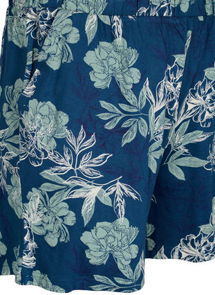 Løs pysjamas shorts med mønster, Insignia Blue AOP, Packshot image number 2