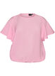 Bluse med ballongform og flaggermus ermer, Rosa, Packshot image number 0