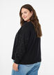 Løsstrikket bluse med rhinesteiner, Svart, Model image number 2