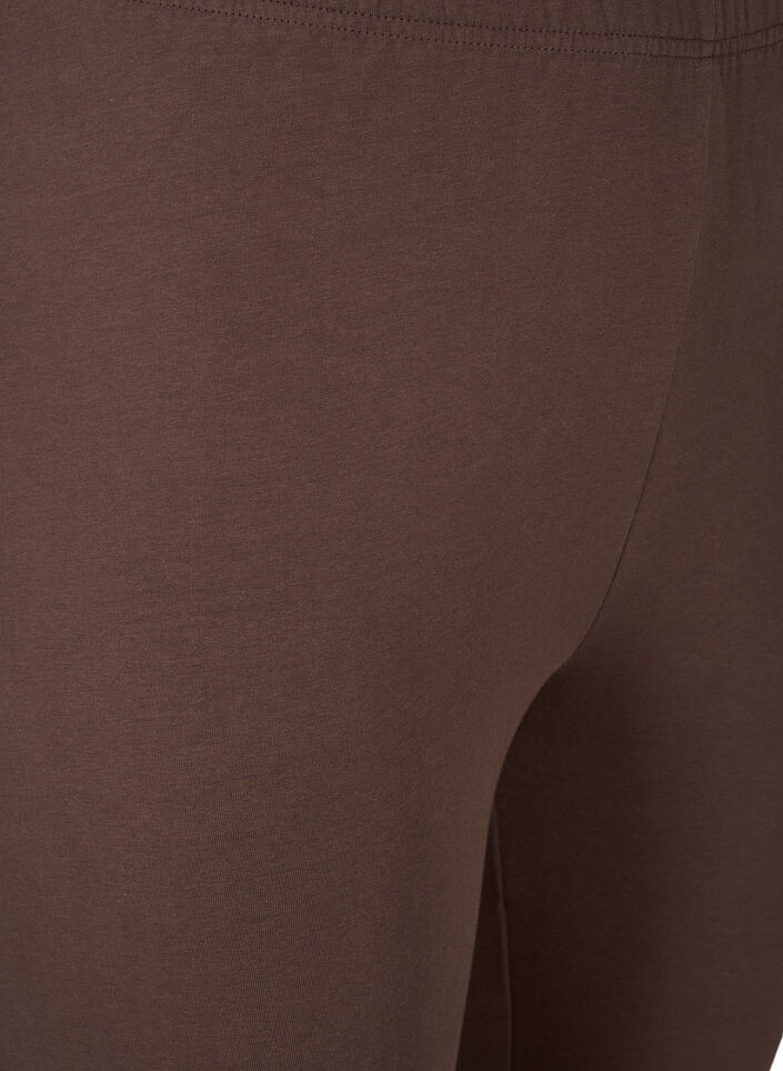 Fôret tights i bomull, Brun, Packshot image number 2