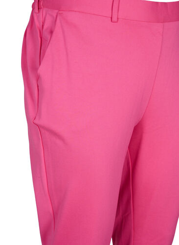 Cropped bukser med lommer, Shocking Pink, Packshot image number 2