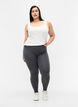 Grå melert leggings, Dark Grey Melange, Model image number 2