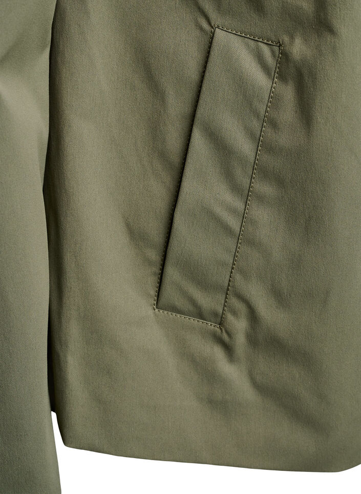 Vårjakke med sløyfe-detaljer, Deep Lichen Green, Packshot