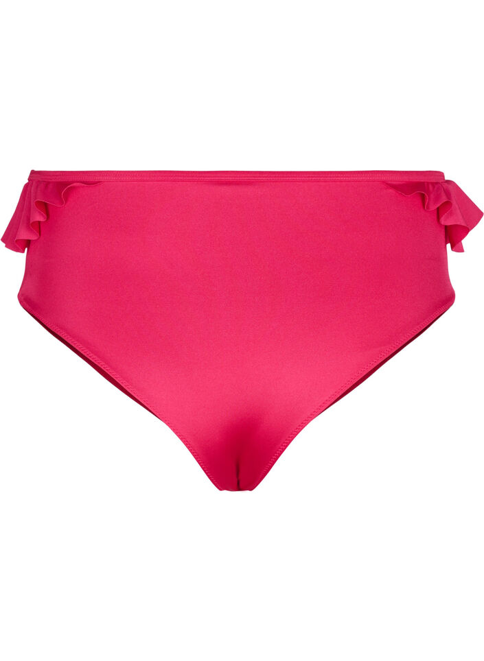 Bikinitruse med volanger, Rosa, Packshot image number 1