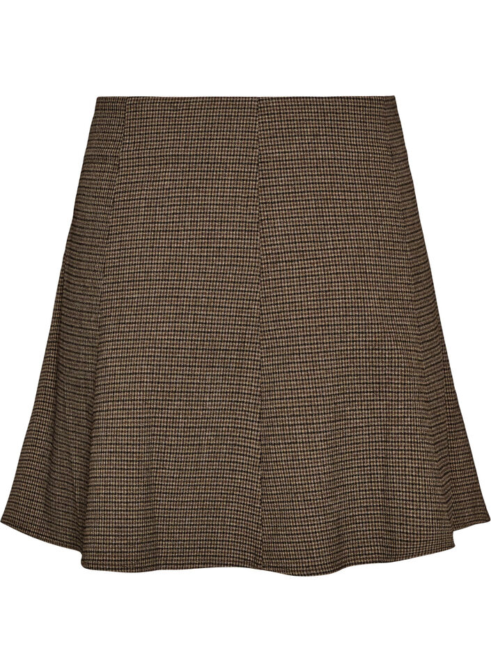 Liten A-line skj&oslash;rt, Brun, Packshot image number 1