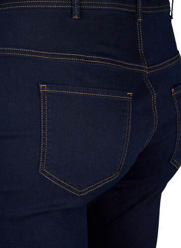 Super slim Amy jeans med høyt liv, Blue denim, Packshot image number 3
