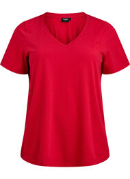 FLASH - V-hals T-skjorte, Urban Red