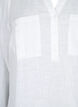 Tunika i bomull med 3/4-ermer, Bright White, Packshot image number 2