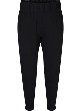 Zizzi Bomullsbukser, Black, Packshot image number 0