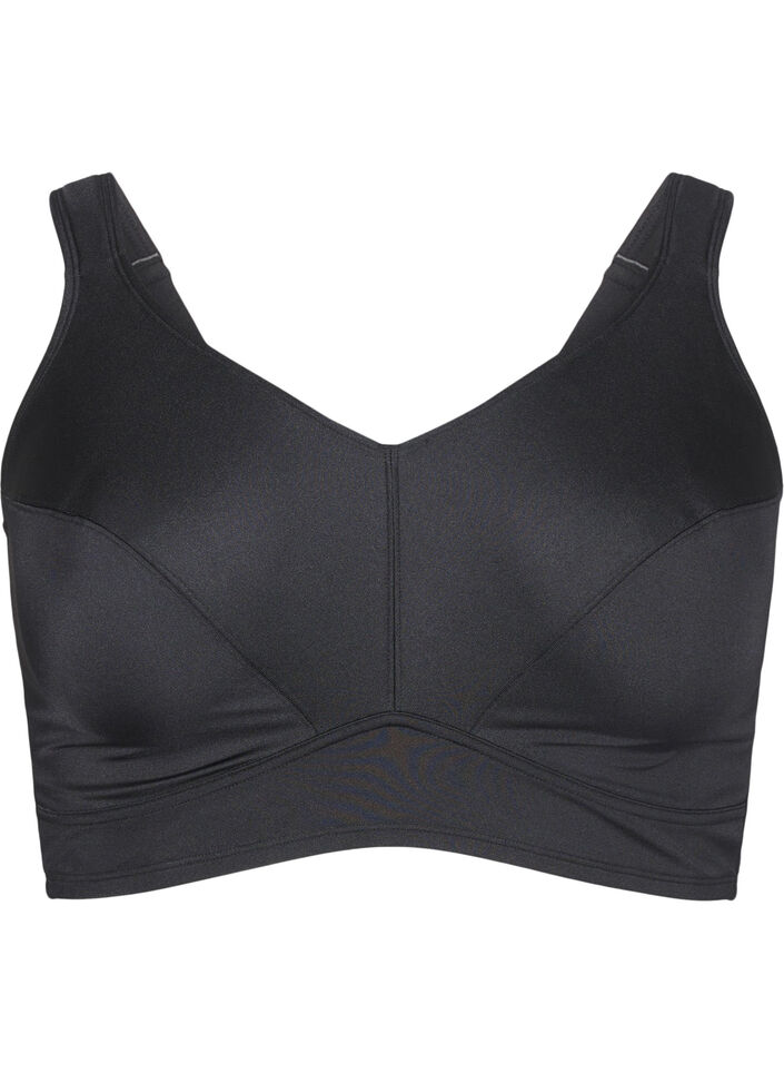 Bikinitopp med heldekkende passform, Black, Packshot