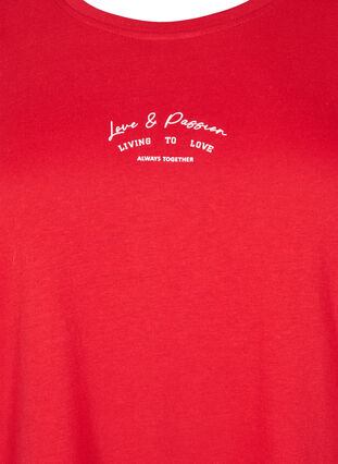 Zizzi FLASH - T-skjorte med motiv, Urban Red Text, Packshot image number 2