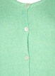 Strikket cardigan med ull og knapper, Light G. Green Mel., Packshot image number 2