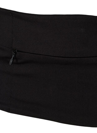 Løpebelte med lommer og glidelås, Black, Packshot image number 2