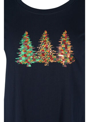 T-skjorte med julemotiv og paljetter, Night Sky, Packshot image number 2