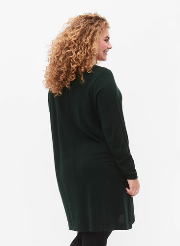 Strikket kjole i bomull-viskose blanding, Scarab Mel., Model image number 1