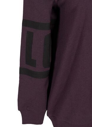 Sweatshirt med høy hals, Blackberry Wine, Packshot image number 3