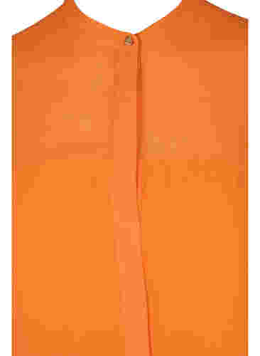 Lang skjorte i viskose med 3/4 ermer, Orange Peel, Packshot image number 2