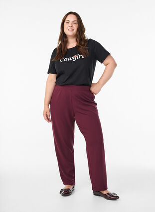 Zizzi FLASH - T-skjorte med trykk, Svart, Model image number 1