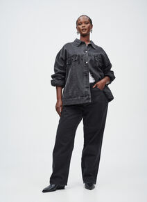 Denimjakke med perlekanter,  Denimjakke med perlekanter, , Model