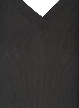 Kjole med 2/4-ermer og A-form, Black, Packshot image number 2