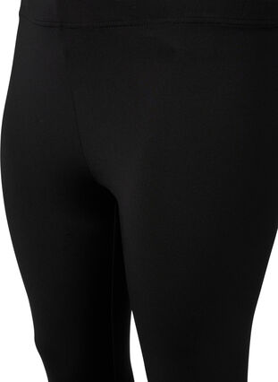 2-pack leggings med 3/4 lengde, Black / Black, Packshot image number 2