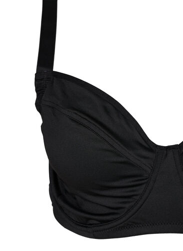 BH med bøyle og ryggdetaljer, Black, Packshot image number 2