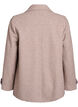 Kort k&aring;pe med dobbeltradede knapper, Beige, Packshot image number 1