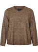 Genser med V-hals, Brun, Packshot image number 0