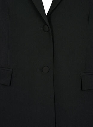 Klassisk blazer med knappelukking, Black, Packshot image number 2