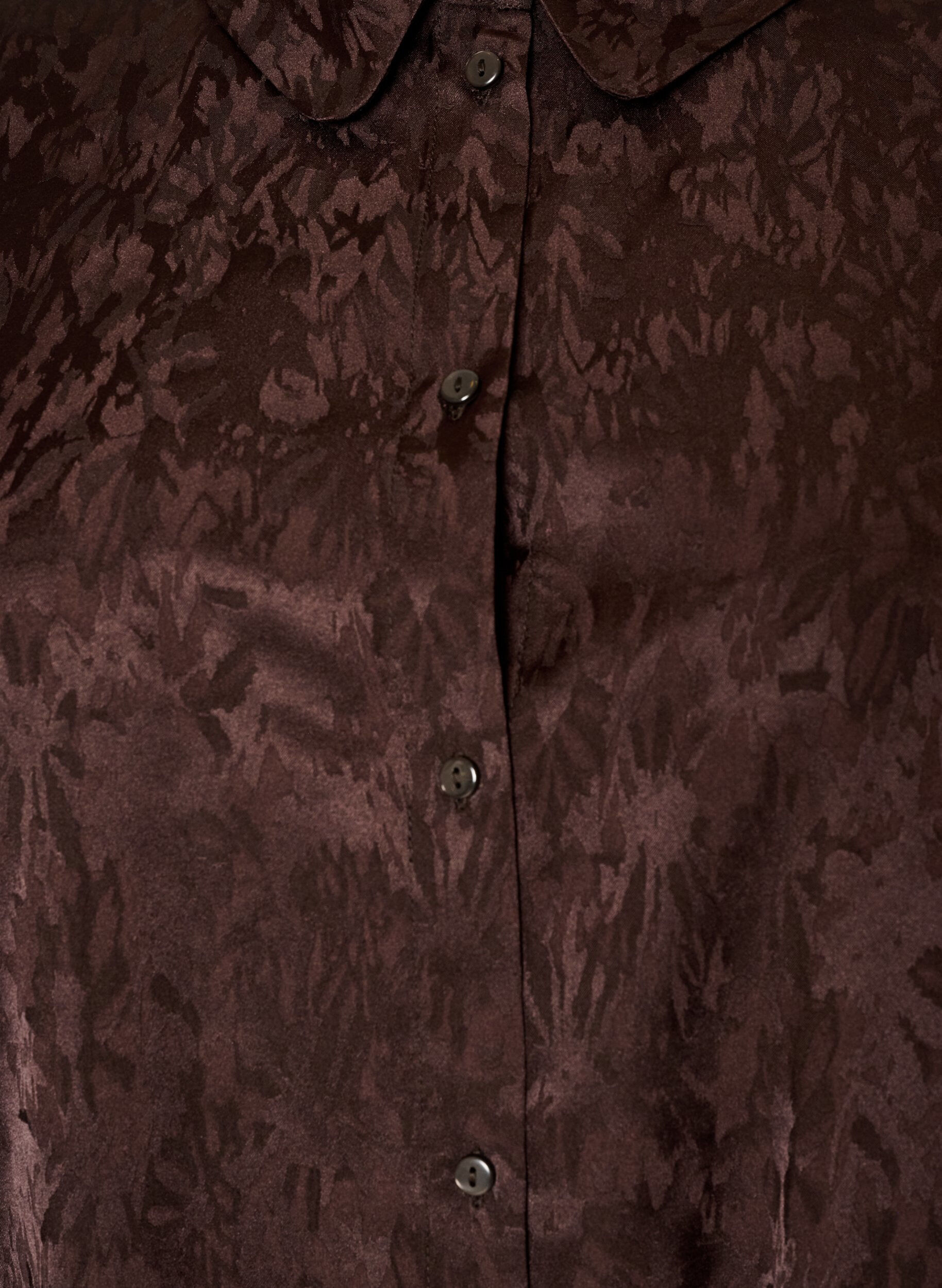 ZizziSkjorte med tone-i-tone paisleym&oslash;nster, Brun, Packshot image number 2