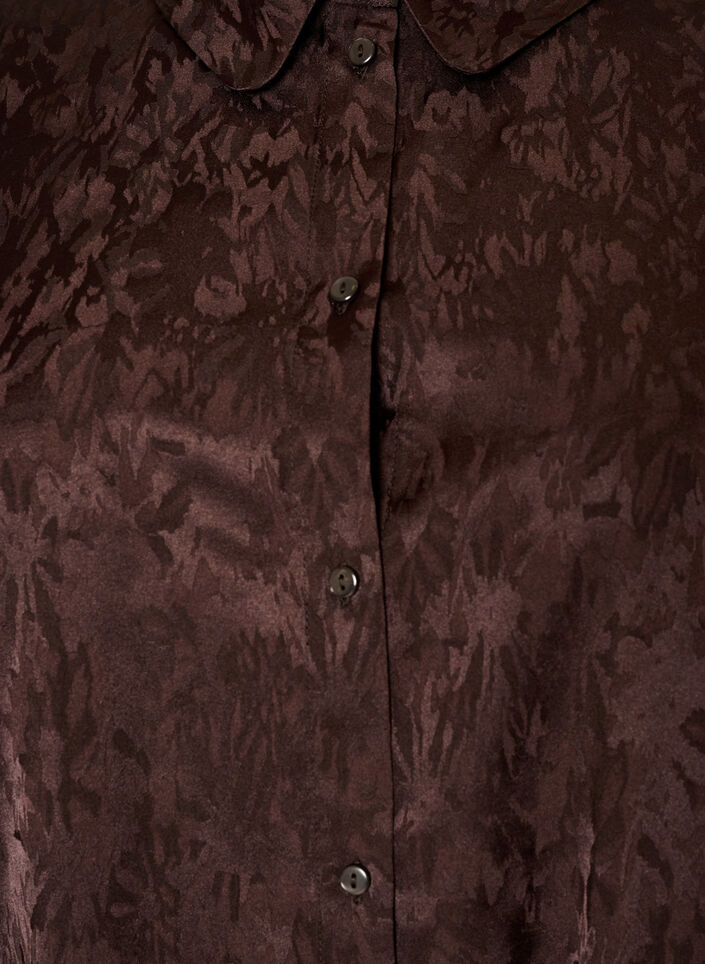 Skjorte med tone-i-tone paisleym&oslash;nster, Brun, Packshot image number 2