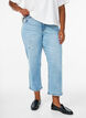 Cropped Vera jeans med distressed detaljer, Bl&aring;, Model image number 2
