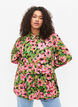 Blomstrete skjorte i viskose, Pink G. Flower AOP, Model image number 0