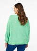Strikket cardigan med ull og knapper, Light G. Green Mel., Model image number 1