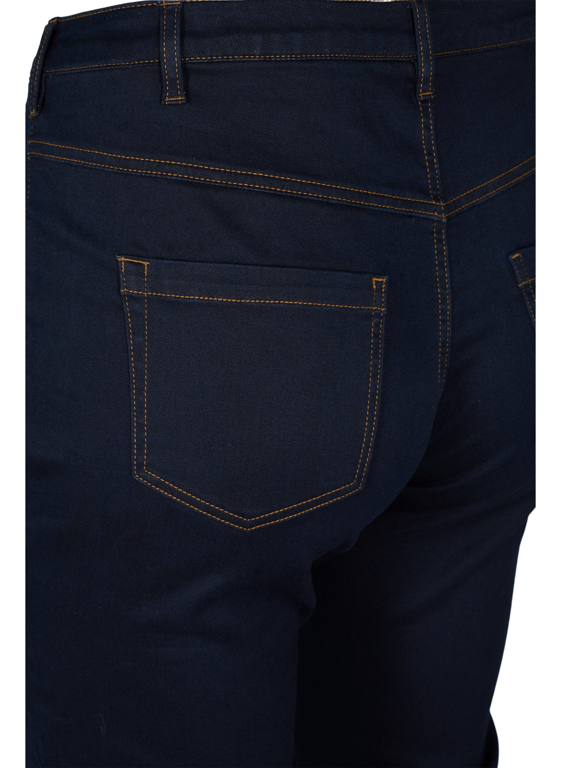 ZizziSlim fit Emily jeans med normal h&oslash;yde i livet, Bl&aring;, Packshot image number 3